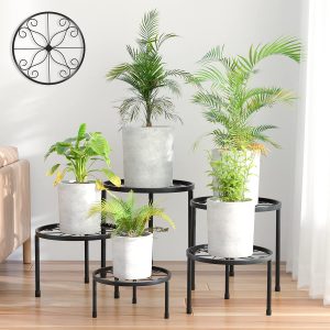 Metal Plant Stand Set for Indoor Outdoor Plants